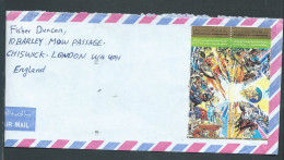 Lettre De Libye Affranchie Vers L'angleterre ( Londres ( En 1989)   Malb 13204 - Libia