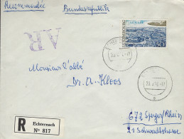 Luxembourg - Luxemburg -  Lettre Recommandé   1933    Vers Speyer / Rhein  ,  Allemagne - Covers & Documents