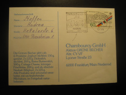 BENSHEIM 1983 Georgs Sankt Georg Sant Jordi San Jorge Saint George Georges Cancel Card GERMANY Religion - Christianisme