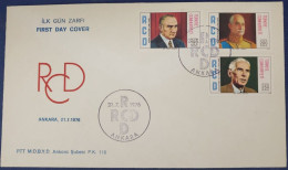 OD-0573 TURKEY REGIONAL COOPERATION FOR DEVELOPMENT (RCD) BETWEEN ATATURK PAHLAVI CINNAH F.D.C. - Storia Postale