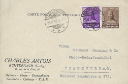 Luxembourg - Luxemburg -  Lettre     1935     Caritas  Michel 284+286   Cachet Echternach - Lettres & Documents