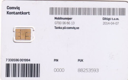 SWEDEN - Comviq GSM, Mint - Zweden