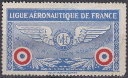 France Errinophilie (*) Ligue Aéronautique De France Second Choix Plis à Droite (K10) - Luchtvaart