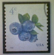 United States, Scott #5653, Used(o), 2022 Definitive, Blueberries, 4¢, Multicolored - Gebruikt