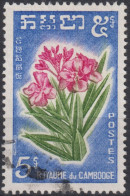 1961 Kambodscha ° Mi:KH 119, Sn:KH 92, Yt:KH 105, Oleander, Blumen - Cambodge