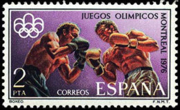 ESPAÑA 1976 - JUEGOS OLIMPICOS DE MONTREAL - BOXEO - EDIFIL 2341**  YVERT 1987** - Boxing