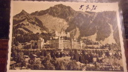 SUISSE  CARTE PHOTO CAUX PALACE ET ROCHERS DE NAYE VUS D AVION  1936 - Sonstige & Ohne Zuordnung