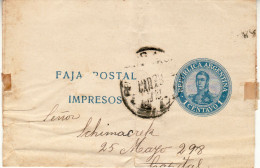 ARGENTINA 1910 WRAPPER SENT FROM BUENOS AIRES - Covers & Documents
