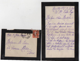 TB 4489 - Guerre 14 / 18 - 1915 - LAC - Lettre De Mme Alice PAUL à NEUILLY - SUR - SEINE Pour Mme CARRON à PARIS - 1. Weltkrieg 1914-1918