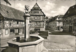 41594706 Idstein Loewenbrunnen Fachwerkhaus Idstein - Idstein