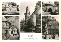 41594691 Friedberg Hessen Teilansichten Burg Brunnen Skulptur Friedberg (Hessen) - Friedberg