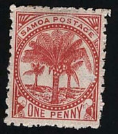 1899 Palm Trees Michel WS 26 Stamp Number WS 12 Yvert Et Tellier WS 11(A) Stanley Gibbons WS 89 X MH - Samoa