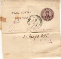 ARGENTINA 1909 WRAPPER SENT FROM BUENOS AIRES - Covers & Documents
