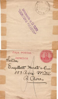ARGENTINA 1907 WRAPPER SENT FROM LA PLATA - Storia Postale