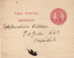 ARGENTINA 1907 WRAPPER SENT - Brieven En Documenten