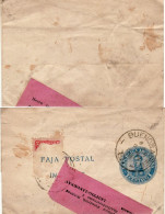 ARGENTINA 1908 WRAPPER SENT FROM BUENOS AIRES TO LEIPZIG LINDENAU - Brieven En Documenten