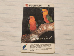 SINGAPORE-(7SFUF)-Bird Park 2-(186)(7SFUF-033742)($2)(tirage-55.000)-used Card+1card Prepiad Free - Singapour