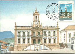 Carte Maximum - Brasil Bresil - Ouro Preto - Museu Da Inconfidência - Cartoline Maximum