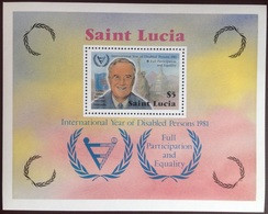 St Lucia 1981 Year Of The Disabled Minisheet MNH - St.Lucie (1979-...)