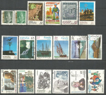 ESPAÑA CONJUNTO DE SELLOS USADOS DEL AÑO 1997 EN TRES ESCANERS - Used Stamps