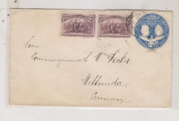 UNITED STATES 1893 Postal Stationery Cover To Germany - ...-1900