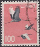 1963 Japan-Nippon ° Mi:JP 764, Sn:JP 753, Yt:JP 702A, Red-crowned Cranes (Grus Japonensis) - Used Stamps