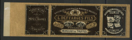 Etiquette Pour MORCEAUX DE TRUFFES SPECIALITES DE PATES TRUFFES L. DEFFARGES FILS PERIGUEUX Voir Suite - Reclame