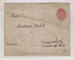 HUNGARY. 1893   Nice Postal Stationery Cover To Germany - Entiers Postaux