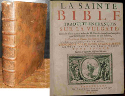 LEMAISTRE DE SACY Isaac - LA SAINTE BIBLE TRADUITE EN FRANCOIS SUR LA VULGATE - PARTIEL - Bis 1700