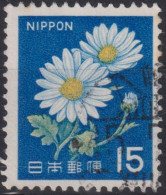 1967 Japan-Nippon ° Mi:JP 931A, Sn:JP 914, Yt:JP 876, 15-weiss, Ox-eye Daisy (Leucanthemum Vulgare) - Usados