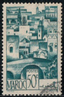 Maroc 1947 Yv. N°249 - 50c Bleu-vert Pont De Bein El Mdoum - Oblitéré - Oblitérés