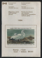 Canada 1994 Used FWH 10 $8.50 Ross' Geese On License - Fiscale Zegels