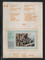 Canada 1991 Used FWH 7 $8.50 Black Duck On License - Steuermarken