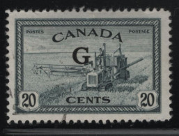 Canada 1950-51 Used Sc O23 20c Combine G Overprint - Overprinted