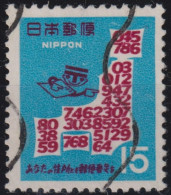 1968 Japan-Nippon ° Mi:JP 1004A, Sn:JP 958, Yt:JP 908, Postal Code Type I - Usados