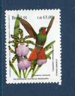 Brésil, Brasil, **, Yv 2042, Mi 2437, Colibri Rubis-émeraude (Clytolaema Rubricauda), - Kolibries