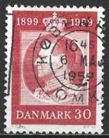 Denmark 1959. Scott #366 (U) King Frederik IX - Used Stamps