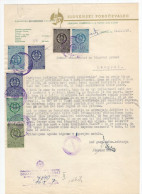 1957. YUGOSLAVIA,SLOVENIA,LJUBLJANA,SLOVENIAN REPORTER,PUBLISHING CO. LETTERHEAD,7 REVENUE STAMPS - Cartas & Documentos