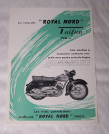 PUB PUBLICITE MOTO MOTOCYCLETTE LA NOUVELLE ROYAL NORD TAIFUN 350 CC, ROYAL NORD MAICO, HASSELT - Motorräder