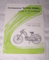 PUB PUBLICITE CYCLO MOTEUR CYCLOMOTEUR ROYAL NORD LUXE ET STANDARD 49 CC, HASSELT - Motorräder