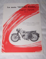 PUB PUBLICITE MOTO MOTOCYCLETTE ROYAL NORD SUPER SPORT 250 CC, HASSELT - Moto