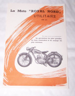 PUB PUBLICITE LA MOTO ROYAL NORD UTILITAIRE 175 CC, HASSELT - Moto
