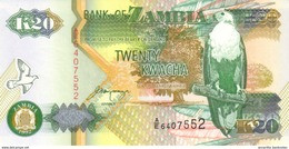 Zambia 20 Kwacha 1992 (1995), UNC (P-36b, B-137b) - Zambia