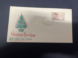 9-1-2024 (4 W 44) Australia FDC  Christmas (WCS) 1959 + 1961 + 1962 (3 Covers) - FDC