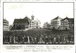 11639048 Trogen AR Landsgemeinde Um 1814 Zeichnung Von J. Jakob Trogen - Altri & Non Classificati