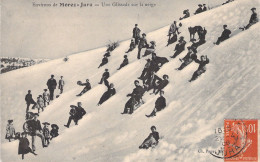 FRANCE - Environs De Morez Jura - Une Glissade Sur La Neige  - Carte Postale Ancienne - Morez