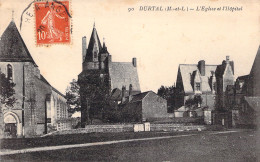 FRANCE - Durtal - L'eglise Et L'hopital - Carte Postale Ancienne - Altri & Non Classificati