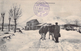 FRANCE - Le Puy De Dôme Sous La Neige - Vaches - Animé - Carte Postale Ancienne - Other & Unclassified