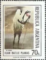 ARGENTINA - AÑO 1974 - Pintura Argentina - "El Lama", Juan Batlle Planas - Usada - Gebruikt