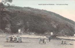 FRANCE - Saint Jean Le Thomas - Un Coin De La Plage - Animé  - Carte Postale Ancienne - Autres & Non Classés